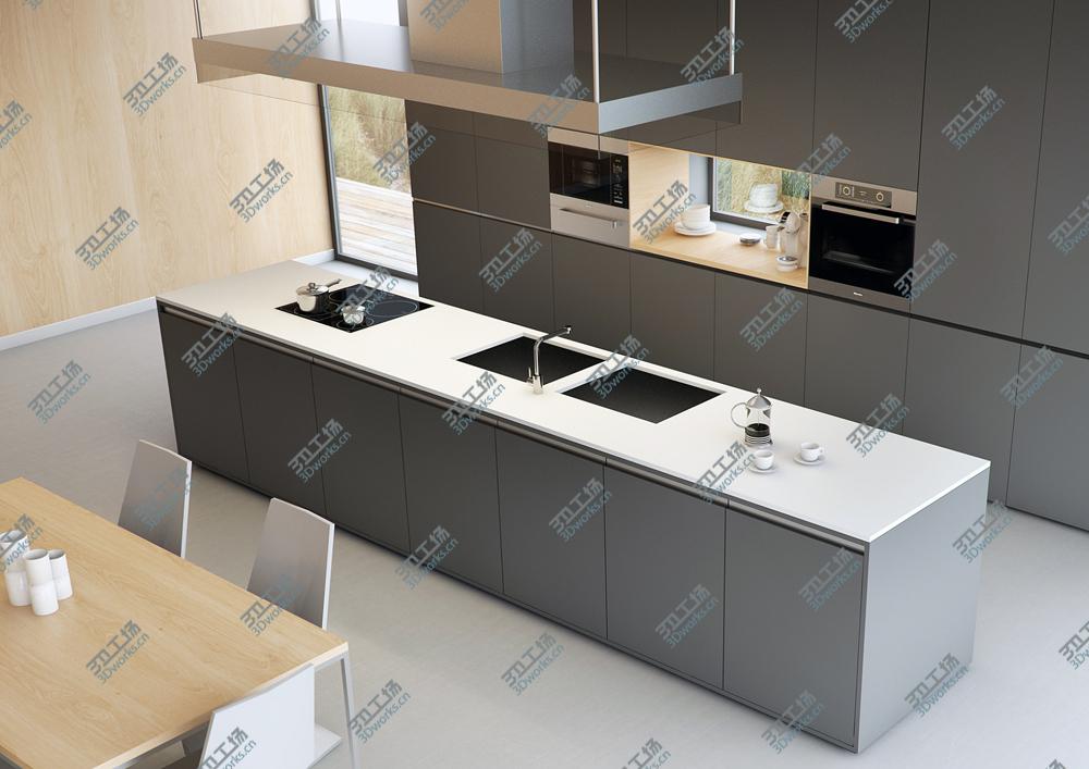 images/goods_img/20210313/VRayforC4D Scene files - Modern Minimalist Kitchen Scene/4.jpg